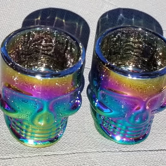(6) Rainbow 💀 Skull Shot Glasses - Picture 4 of 5